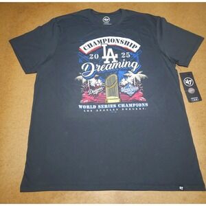 Los Angeles Dodgers 2025 World Series Champions Dreaming  '47  T-Shirt XL
